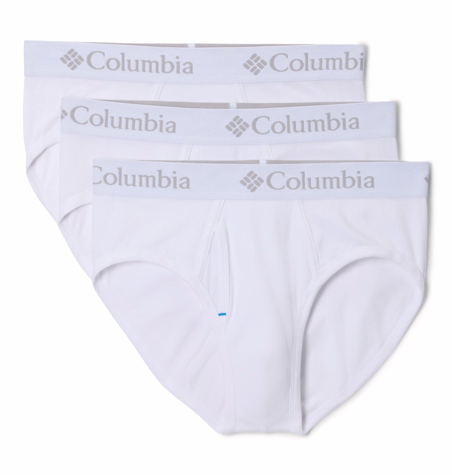 Columbia White Men HeiQ Mint Cotton Stretch Briefs - Pack of 3  (Non Returnable)