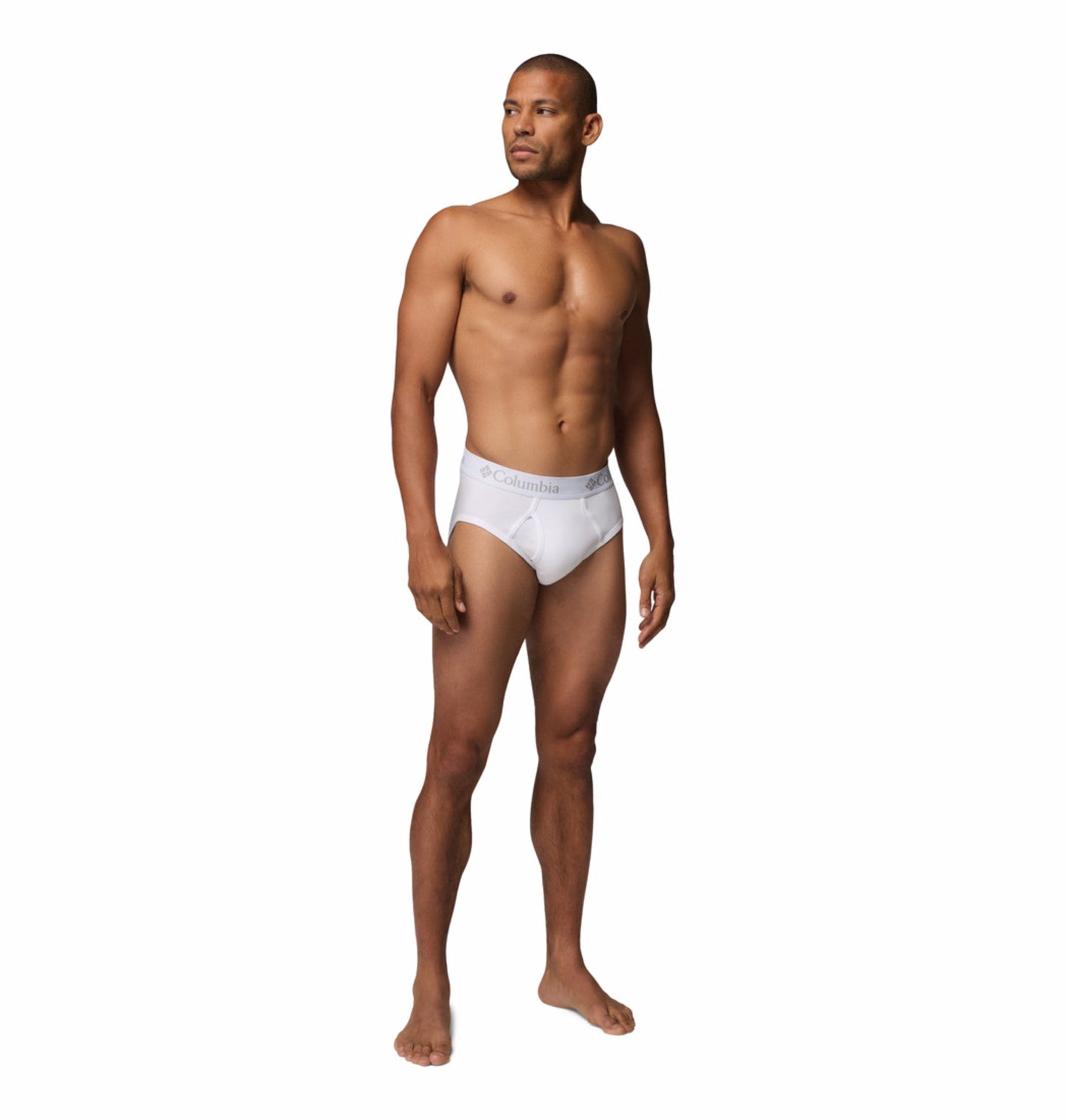 Columbia White Men HeiQ Mint Cotton Stretch Briefs - Pack of 3  (Non Returnable)