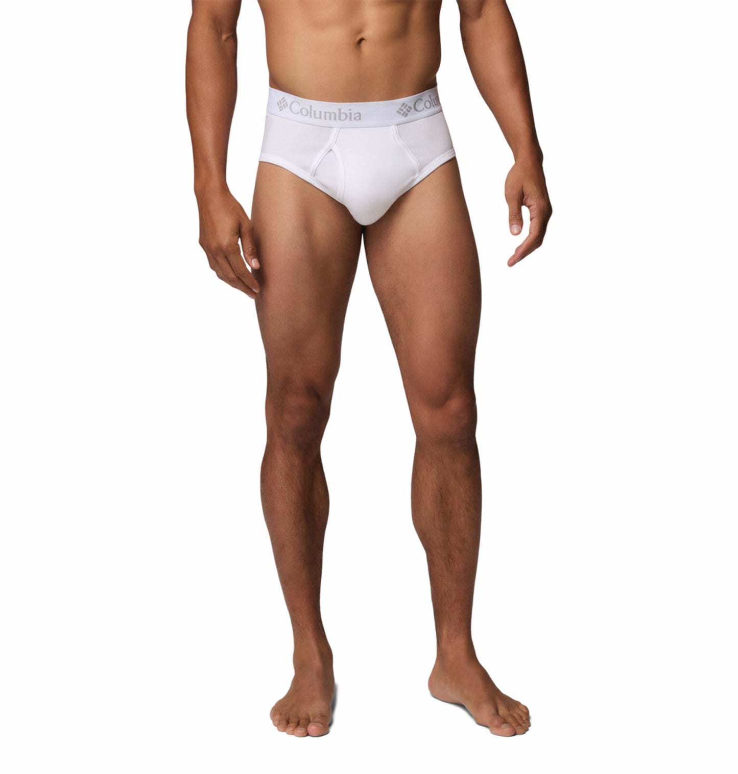 Columbia White Men HeiQ Mint Cotton Stretch Briefs - Pack of 3  (Non Returnable)
