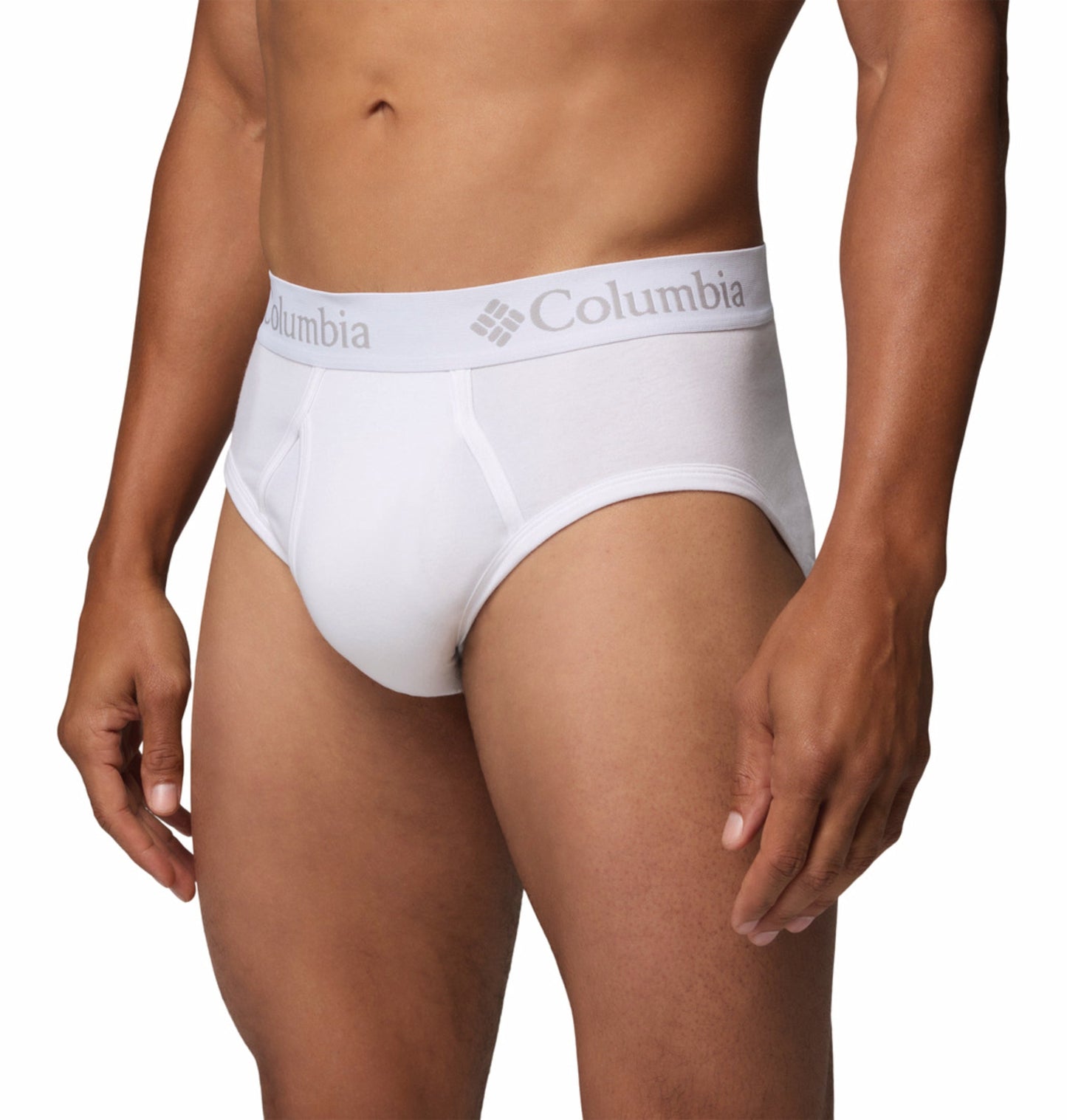 Columbia White Men HeiQ Mint Cotton Stretch Briefs - Pack of 3  (Non Returnable)