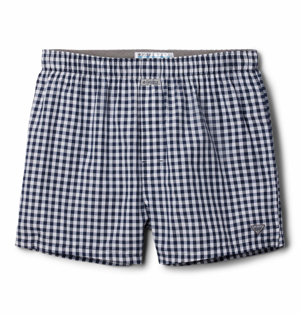Columbia Men Navy Blue PFG Printed Woven Boxers - Pack of 3 (Non-Returnable)
