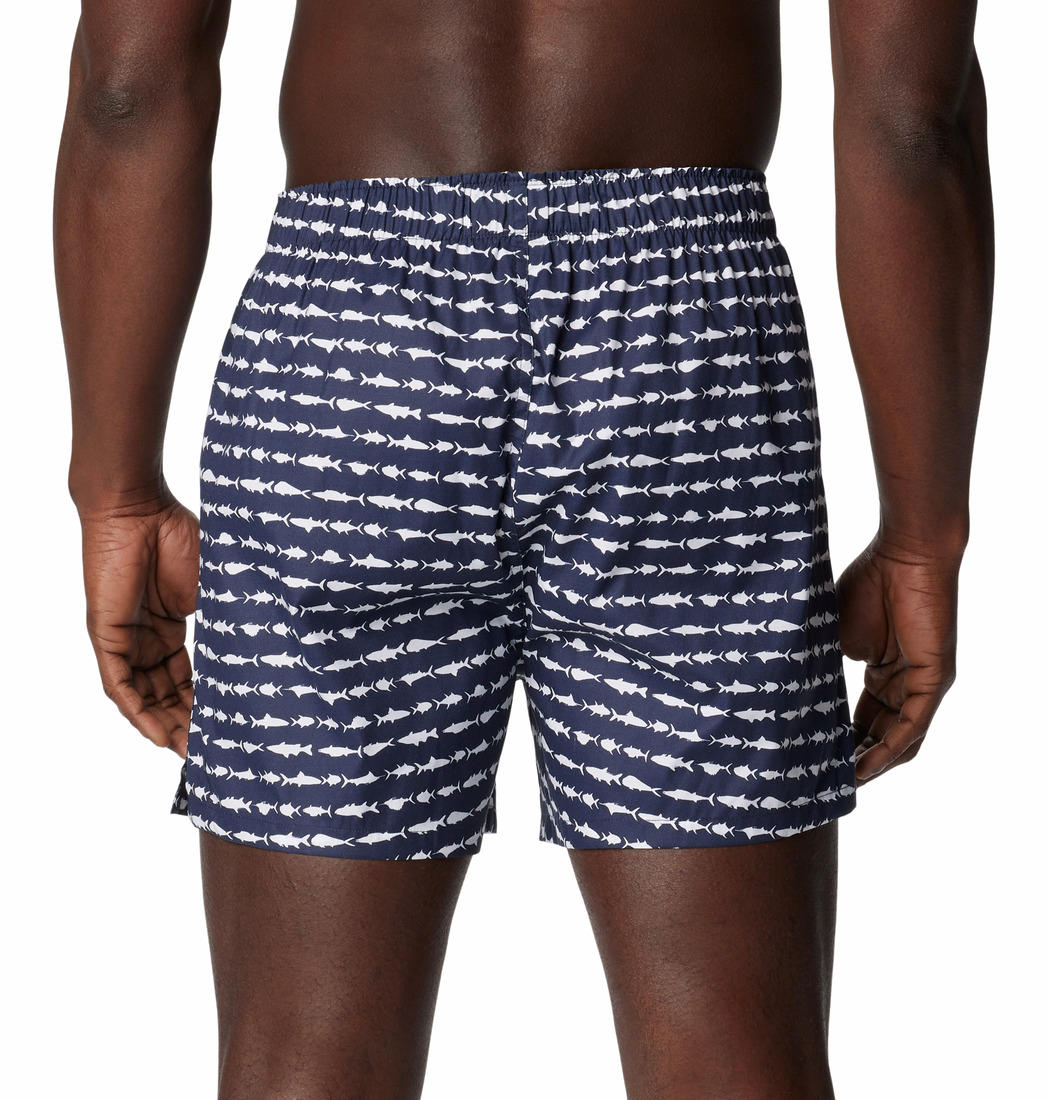 Columbia Men Navy Blue PFG Printed Woven Boxers - Pack of 3 (Non-Returnable)