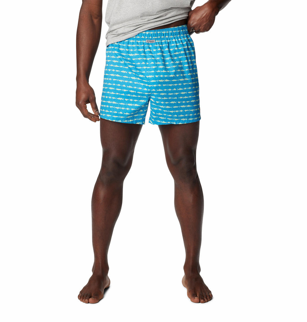 Columbia Men Multicolor PFG Printed Woven Boxers - Pack of 3 (Non-Returnable)