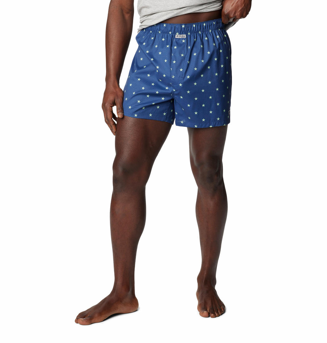Columbia Men Multicolor PFG Printed Woven Boxers - Pack of 3 (Non-Returnable)
