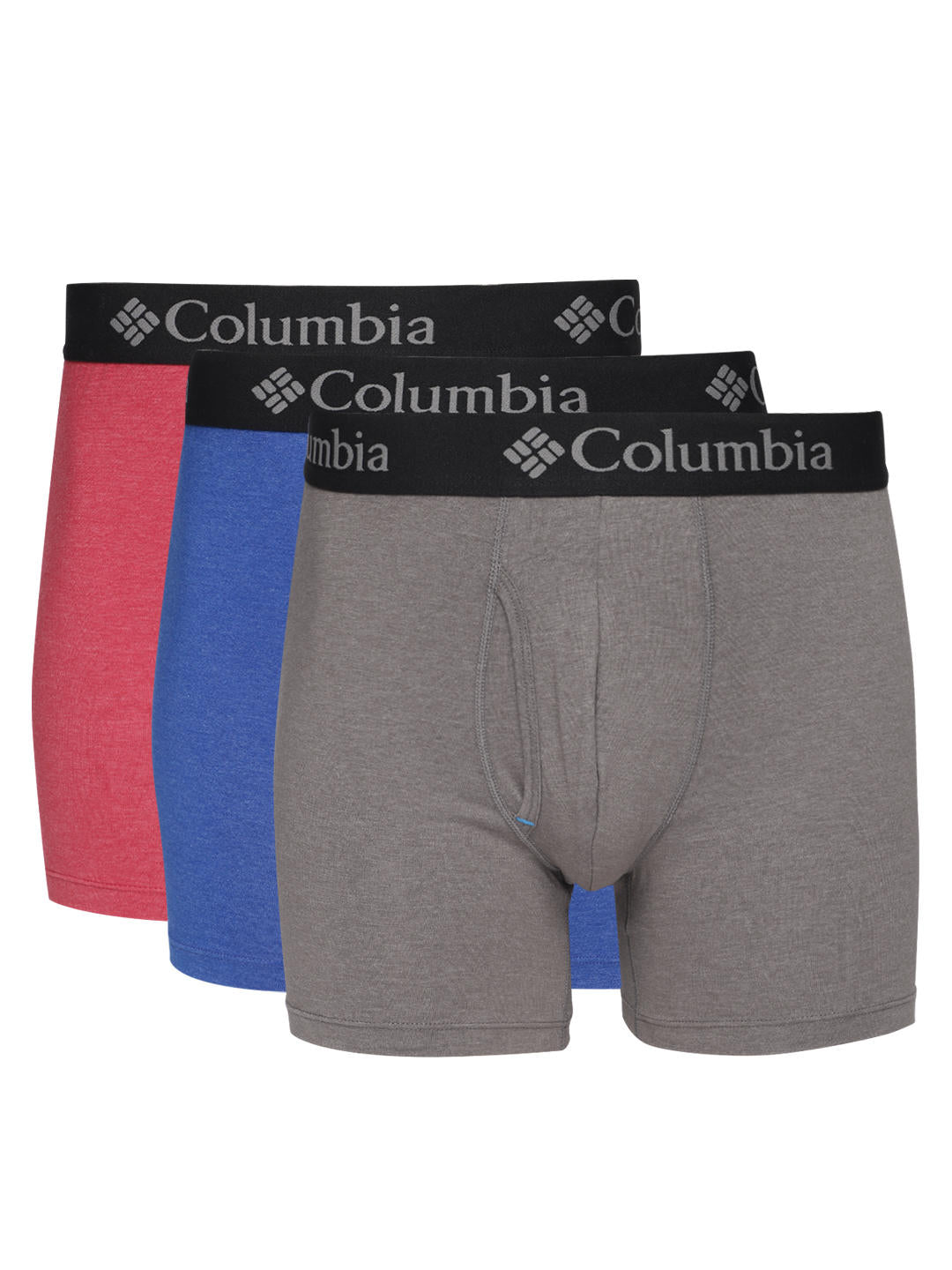 Columbia Men Na Performance Cotton / Stretch 3 Pack Solid Boxer Brief (Non Returnable)