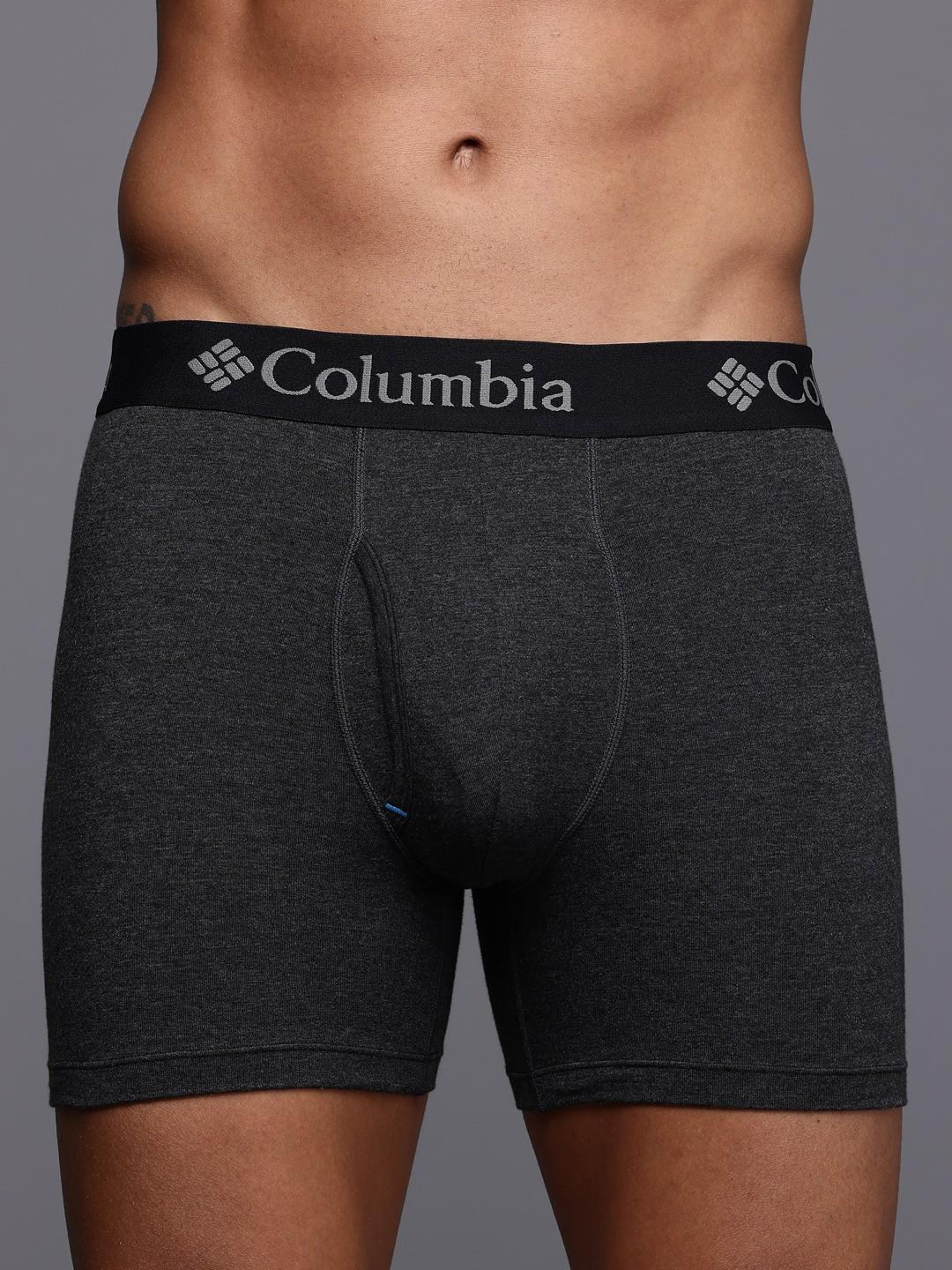 Columbia Men Na Performance Cotton / Stretch 3 Pack Solid Boxer Brief (Non Returnable)