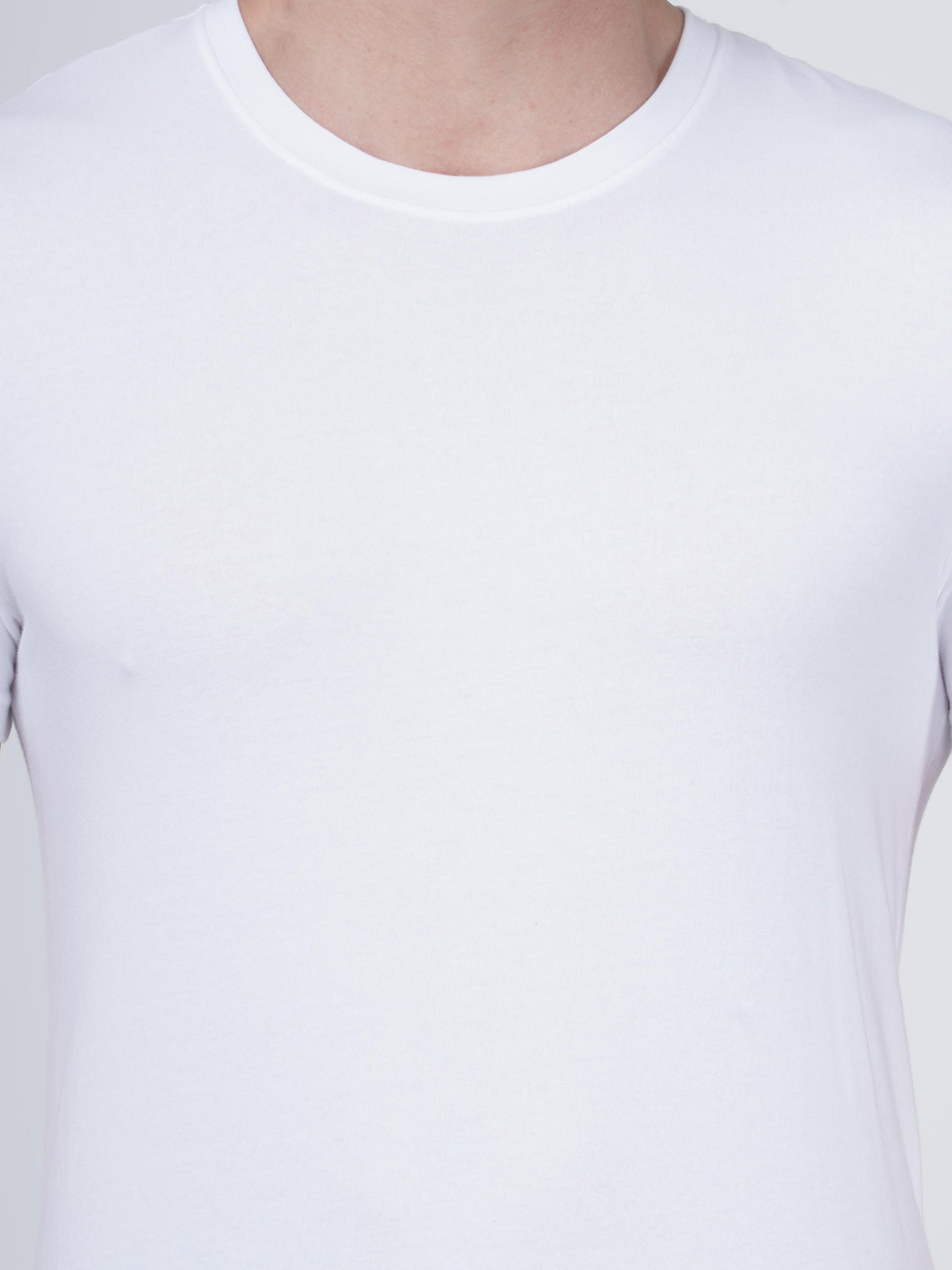 Columbia Men White 100% Pure Cotton Crew-Neck Tee Classic Fit 3 Pack Solid (Non Returnable)