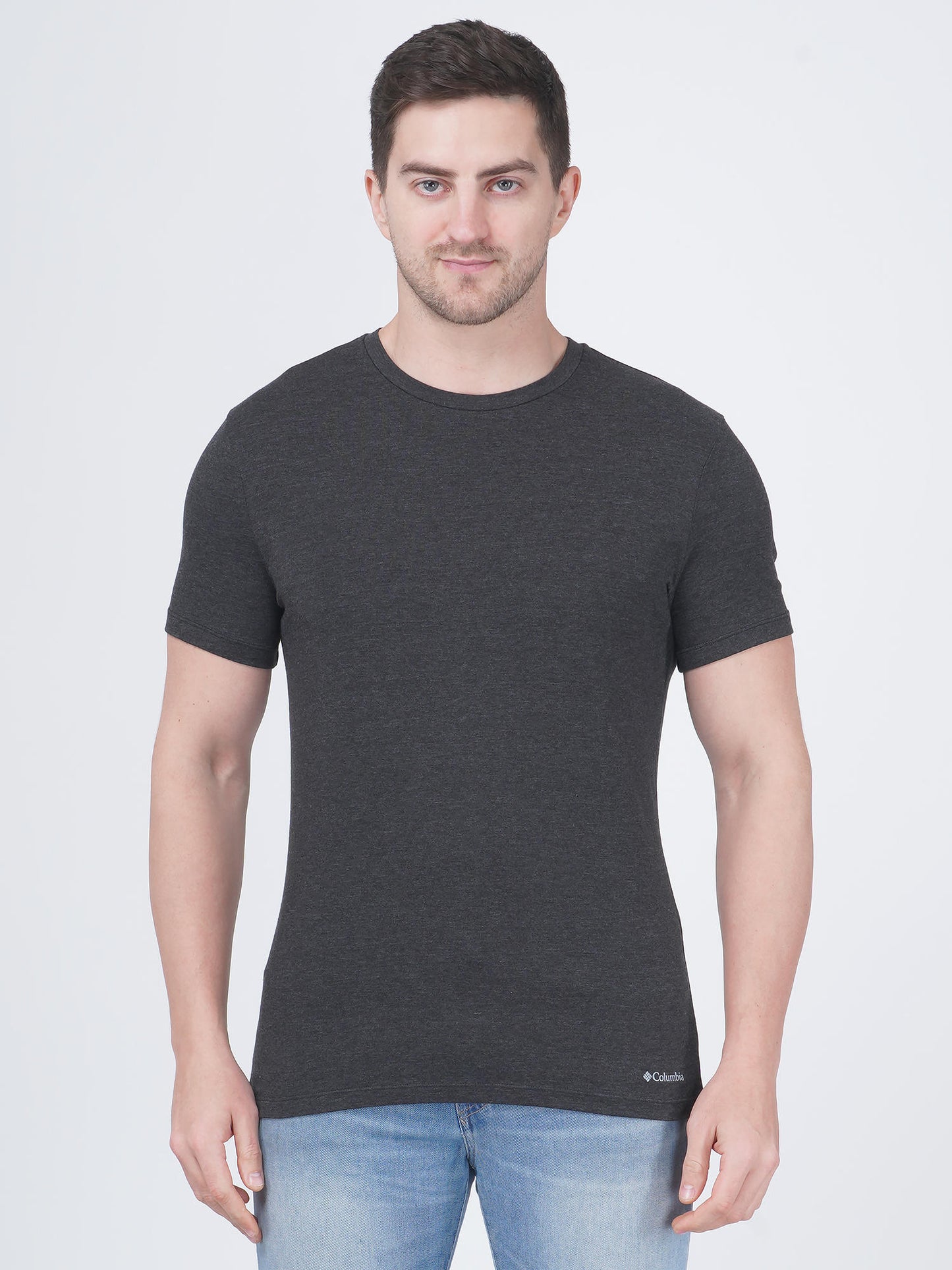Columbia Men Multi Cotton / Stretch Crew-Neck Tee 3 Pack Solid (Non Returnable)