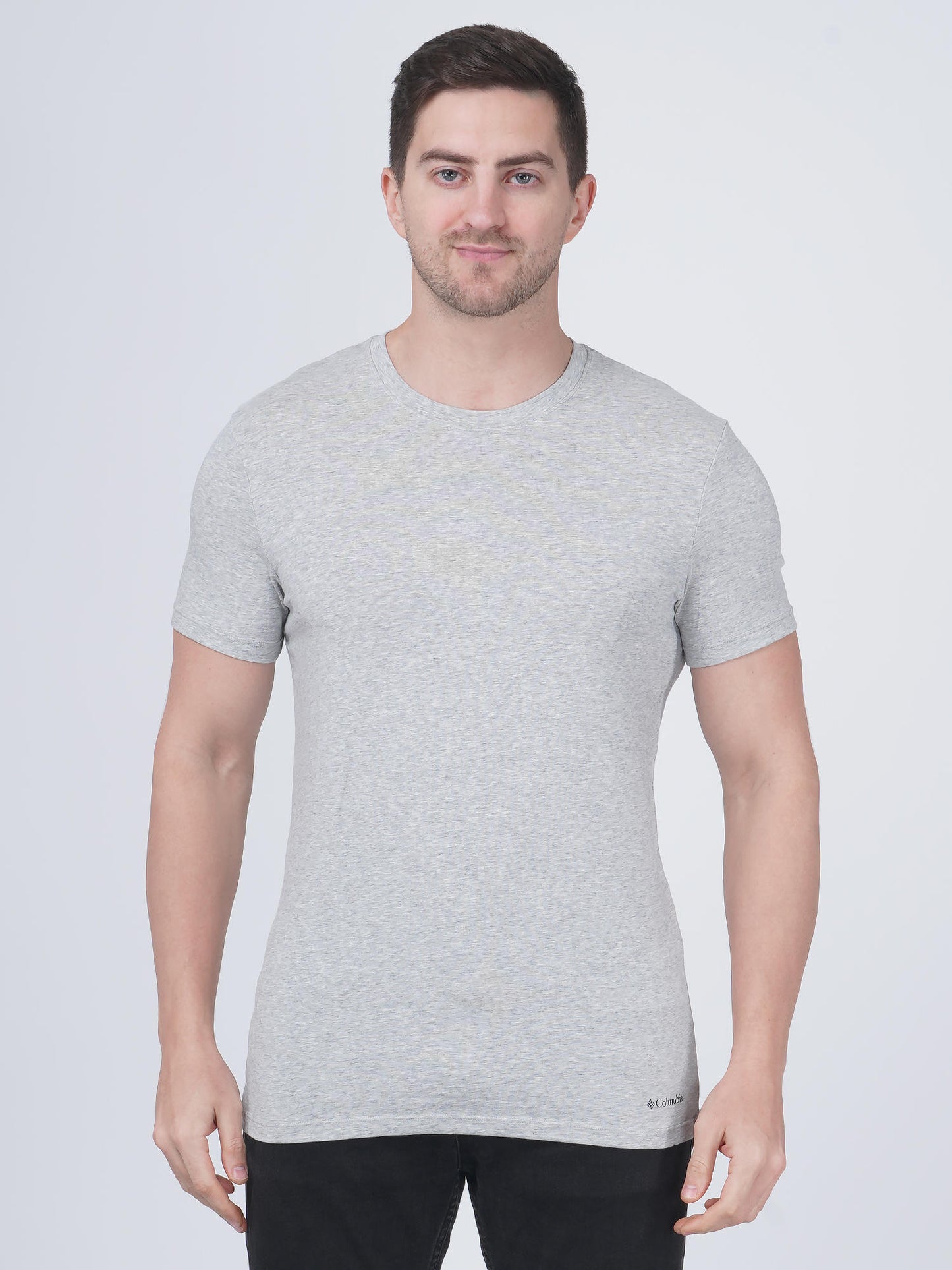 Columbia Men Multi Cotton / Stretch Crew-Neck Tee 3 Pack Solid (Non Returnable)