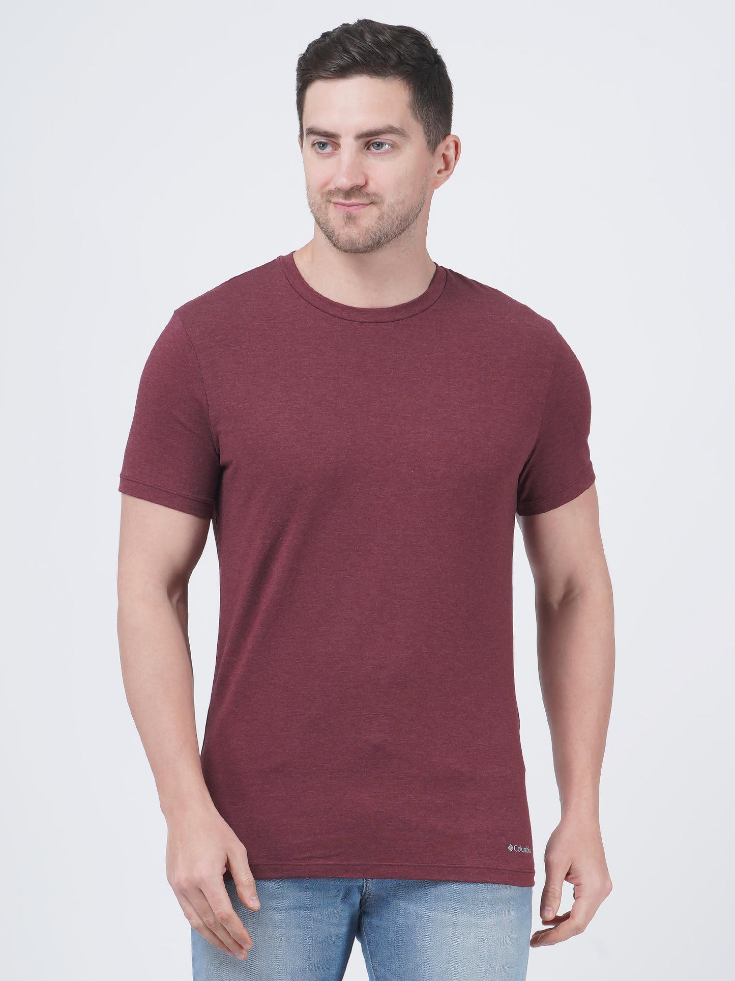 Columbia Men Black Performance Cotton / Stretch Crew-Neck Tee 3 Pack Solid (Non Returnable)