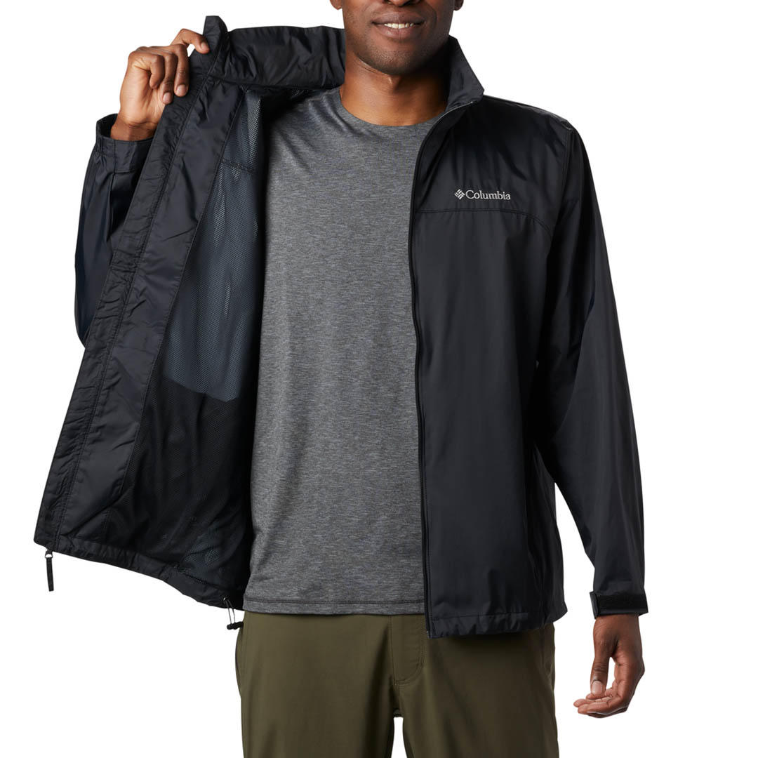 Columbia Men Black Glennaker Lake Rain Jacket