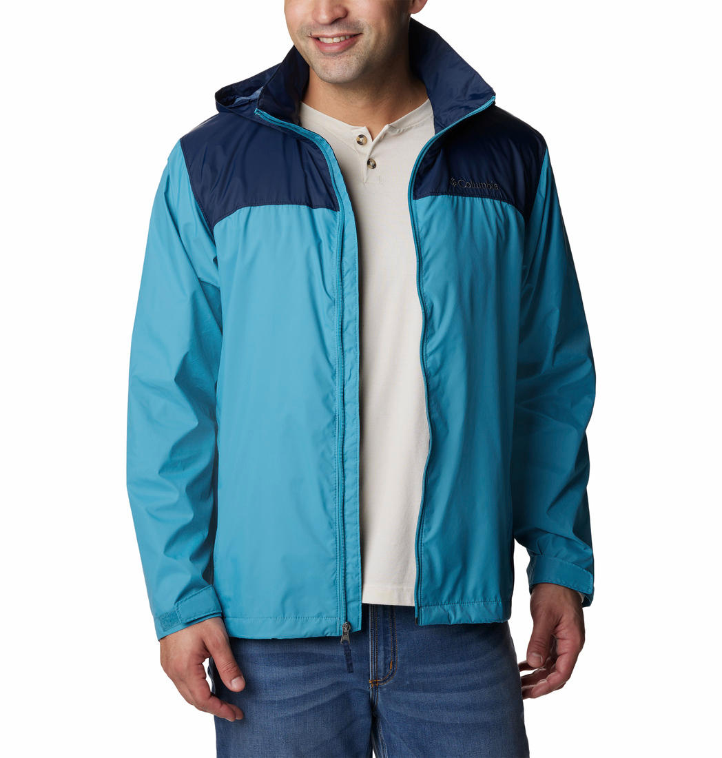 Columbia Men Blue Glennaker Lake Rain Jacket