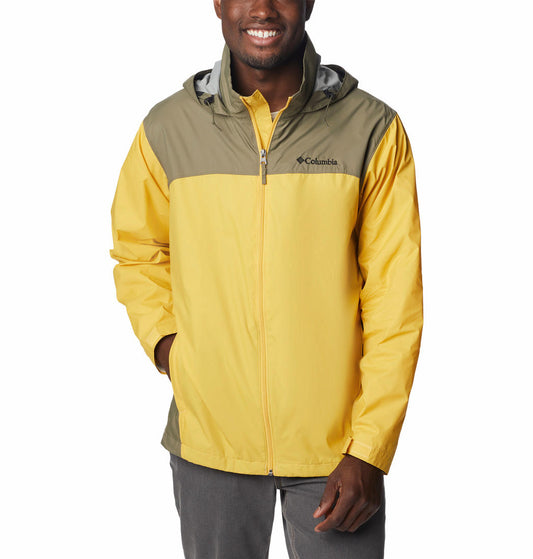 Columbia Men Yellow Glennaker Lake Rain Jacket