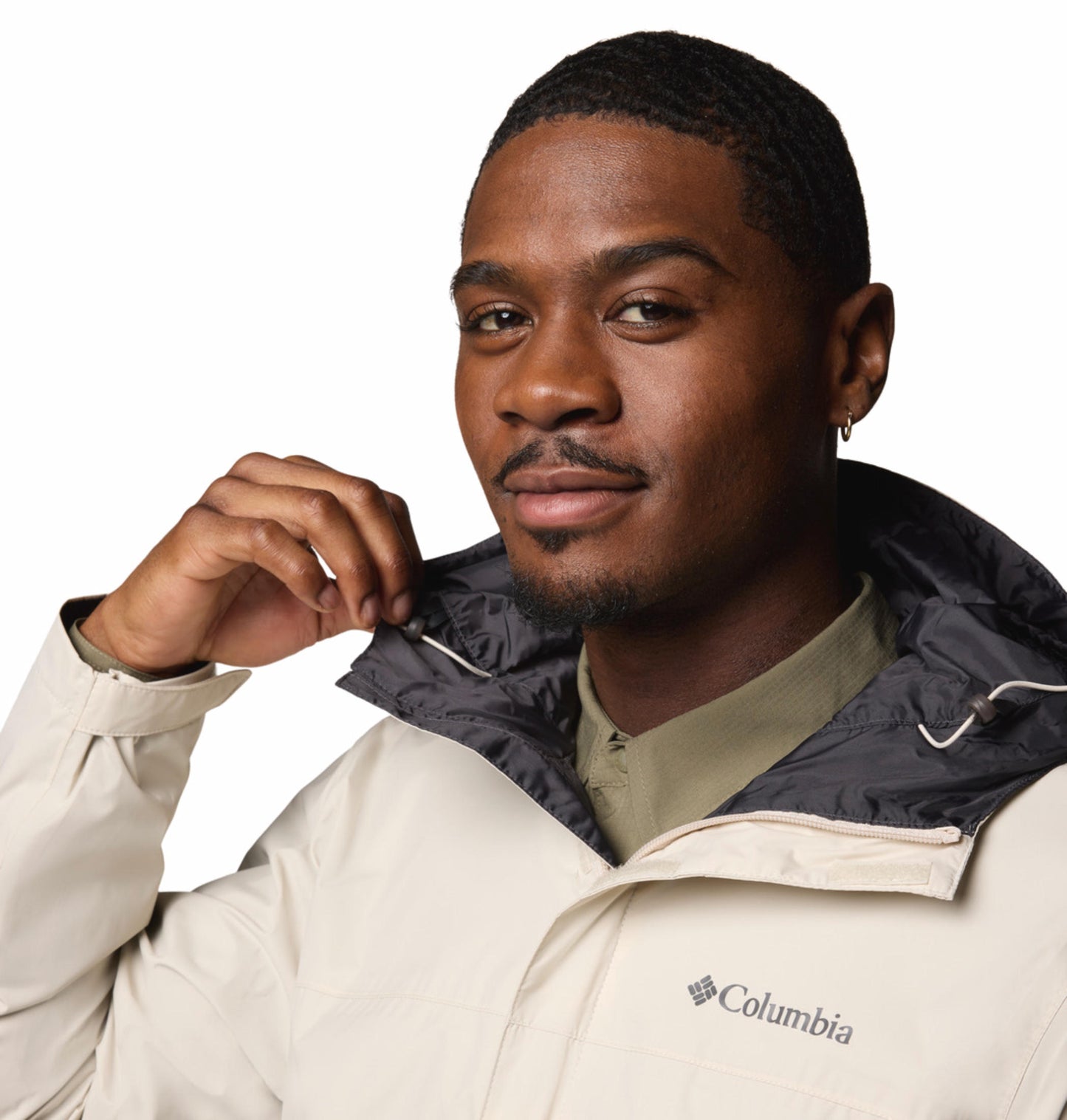 Columbia Mens Beige Omni-Tech Watertight II Rain Jacket