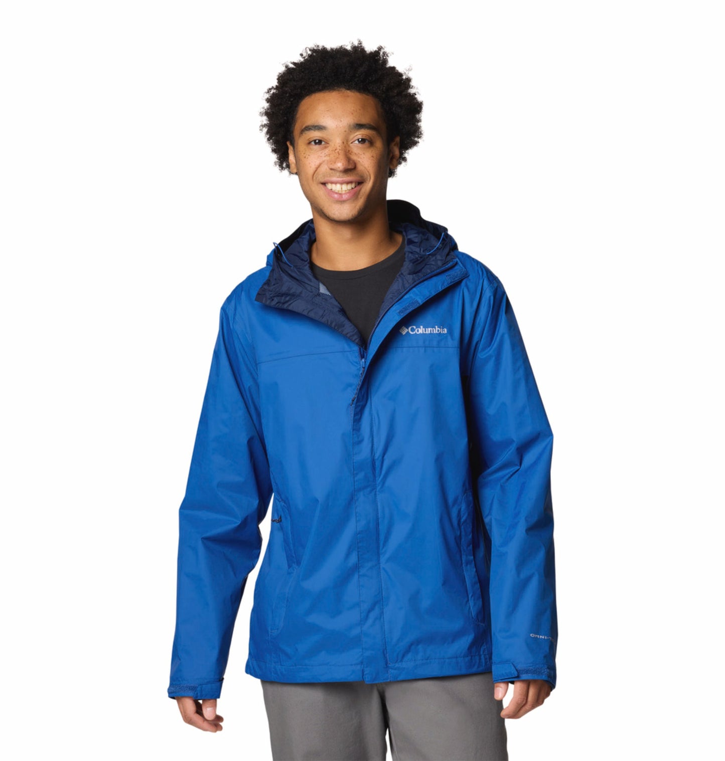 Columbia Men Blue Omni-Tech Watertight II Rain Jacket