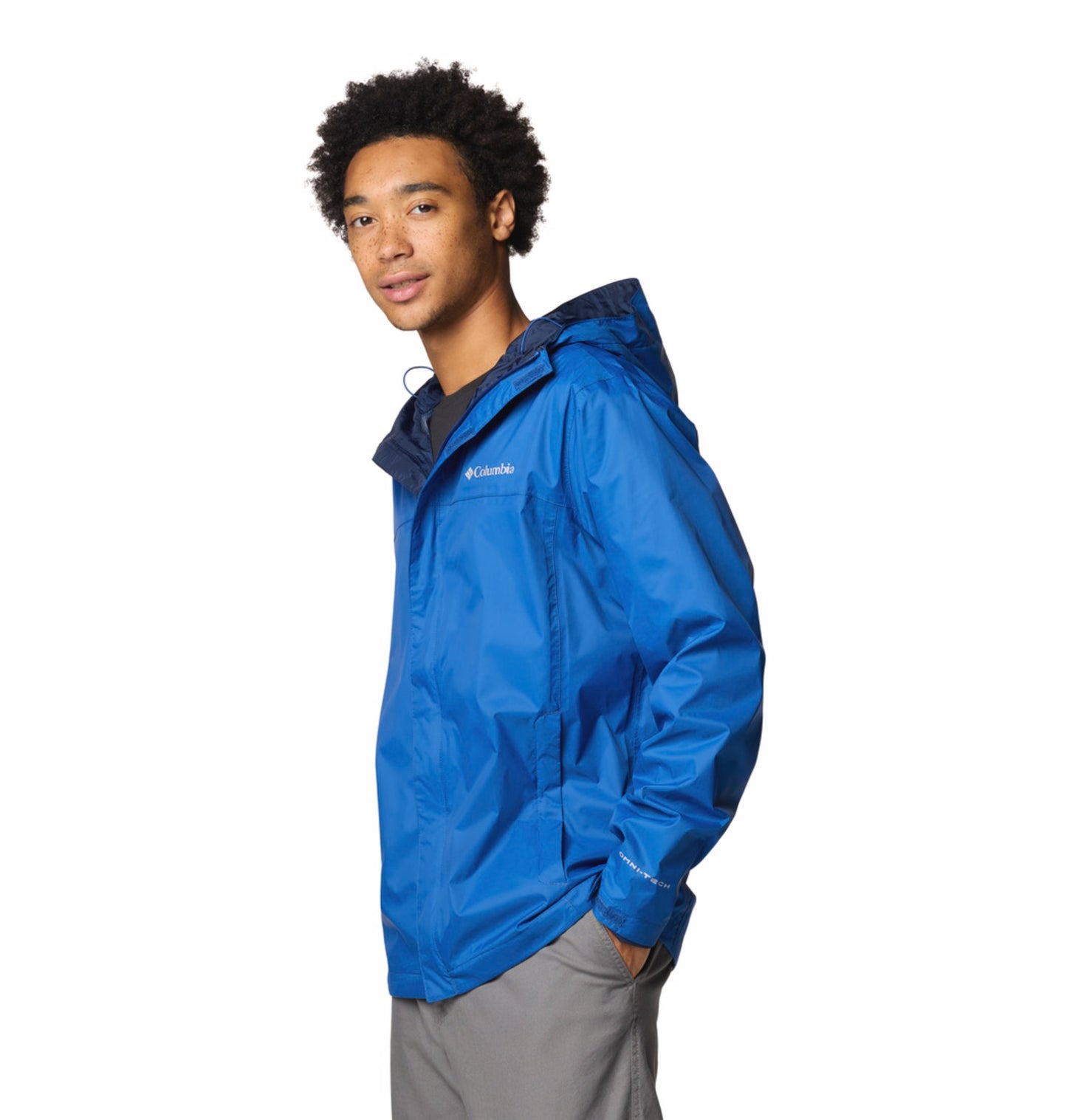 Columbia Men Blue Omni-Tech Watertight II Rain Jacket