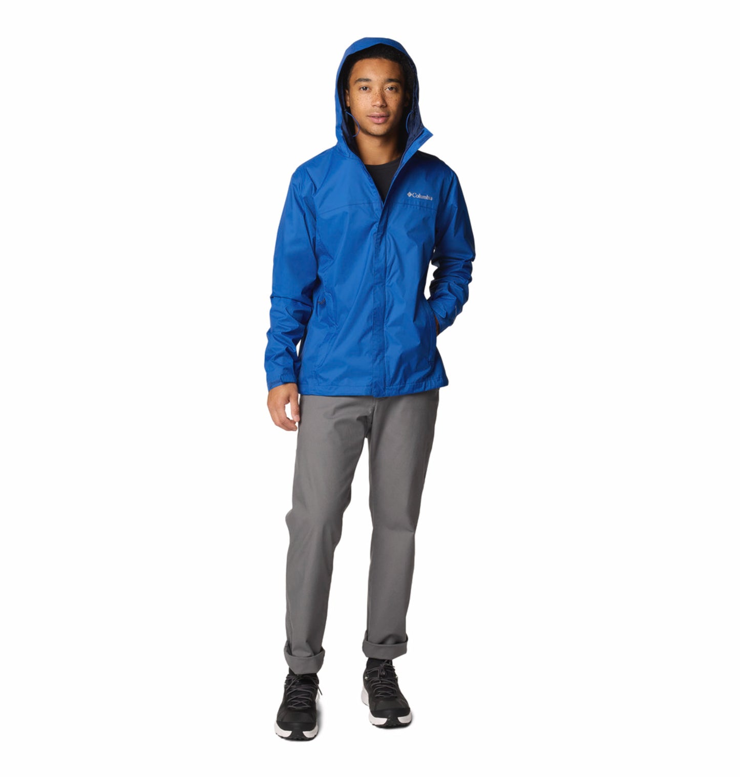 Columbia Men Blue Omni-Tech Watertight II Rain Jacket