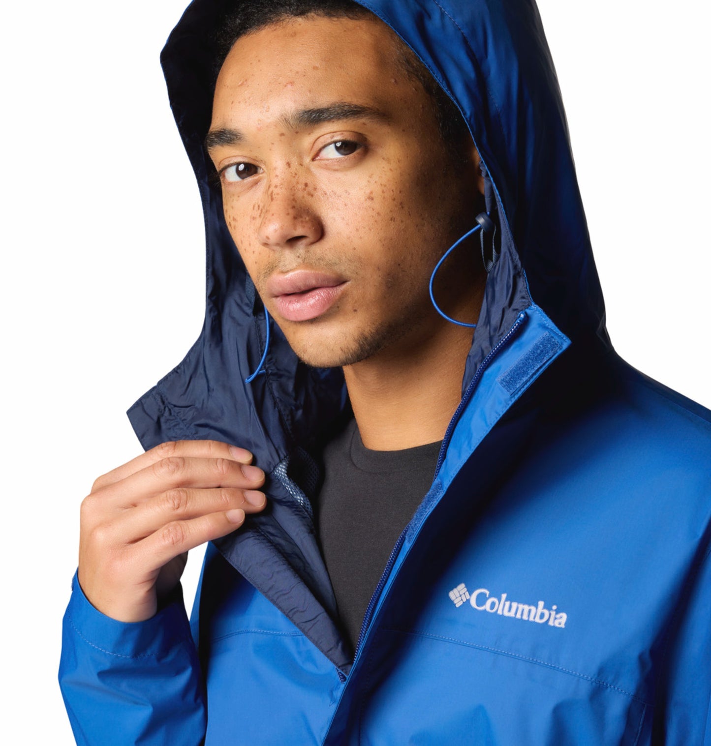 Columbia Men Blue Omni-Tech Watertight II Rain Jacket