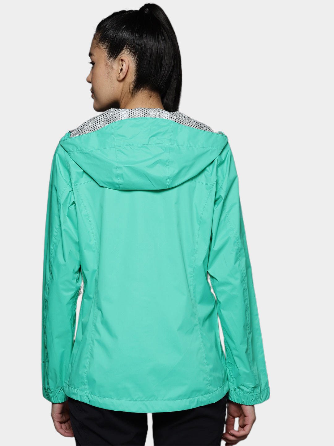 Columbia Women Green Evapouration Rain Jacket