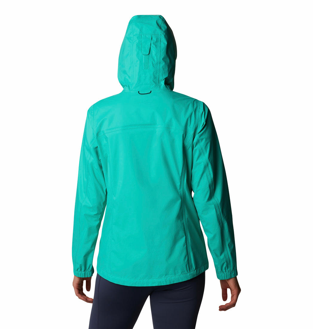 Columbia Women Green Evapouration Rain Jacket