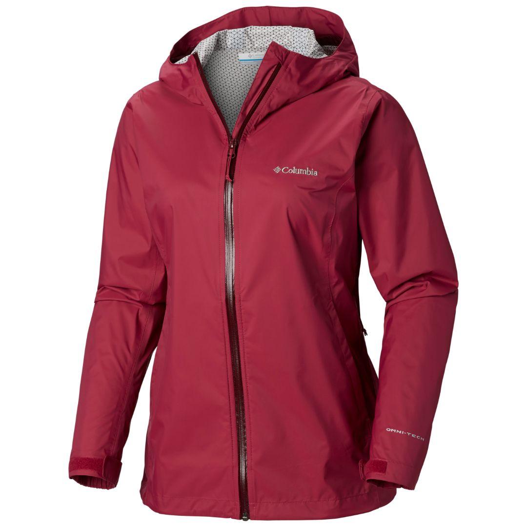 Columbia Women Purple Evapouration Rain Jacket