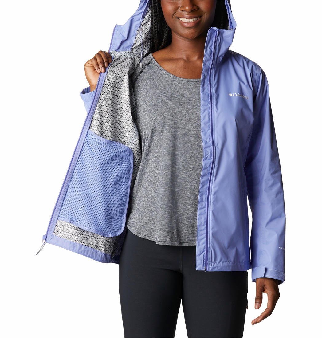 Columbia Women Purple Evapouration Rain Jacket