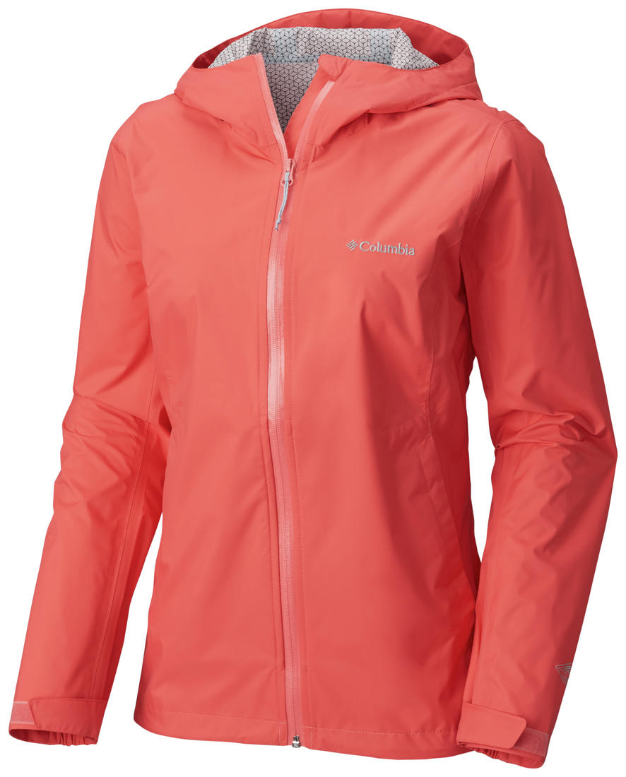Columbia Women Peach Evapouration Rain Jacket