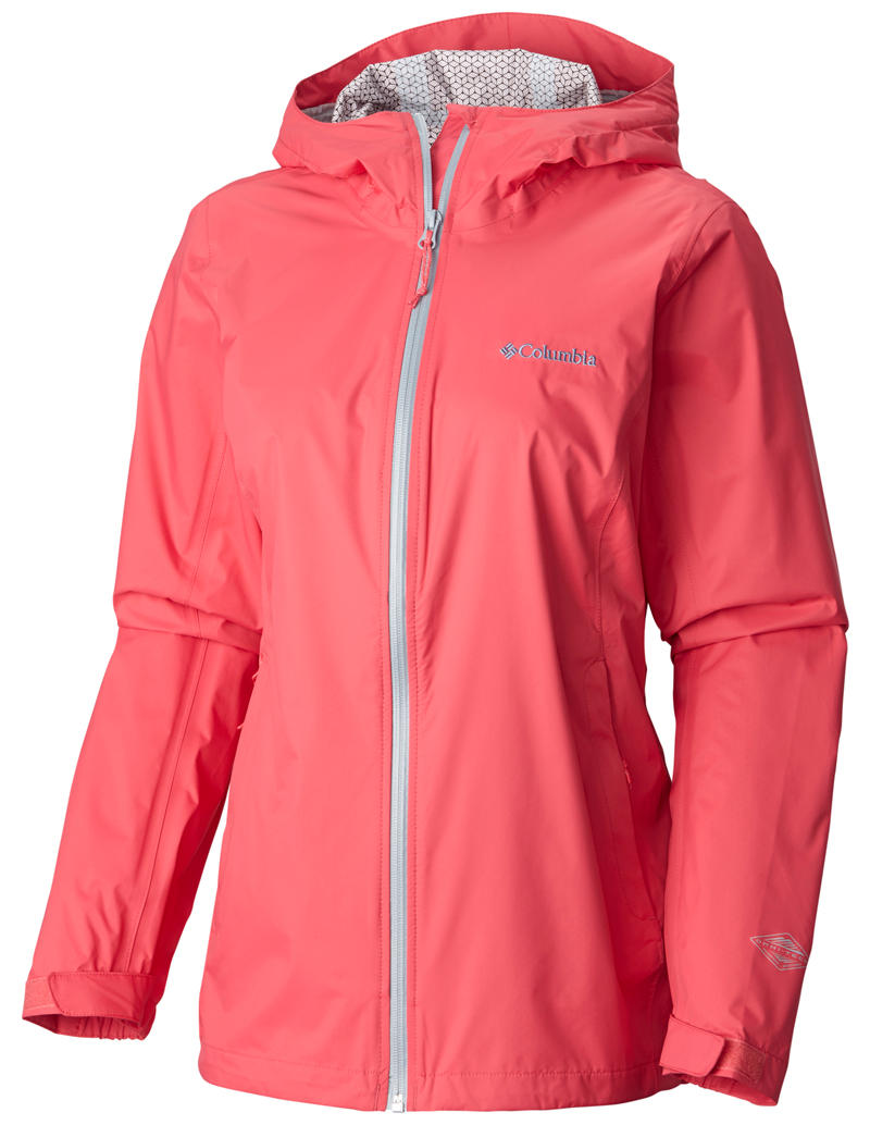 Columbia Women Red Evapouration Rain Jacket