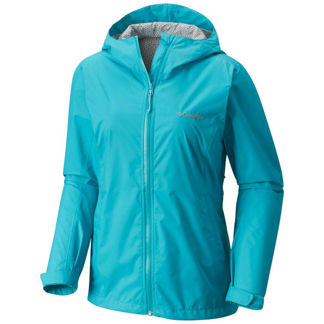 Columbia Women Yellow Evapouration Rain Jacket