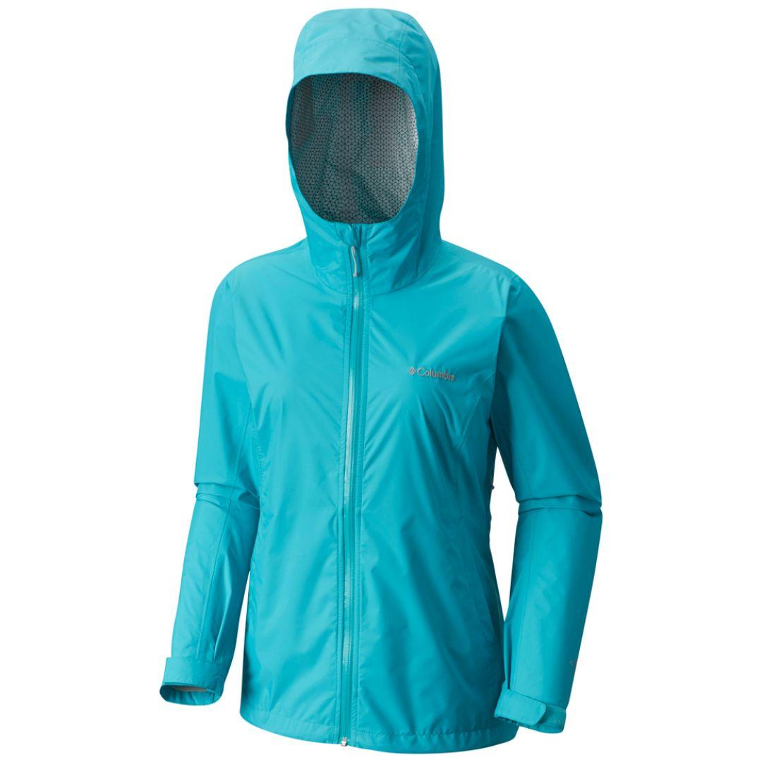 Columbia Women Yellow Evapouration Rain Jacket