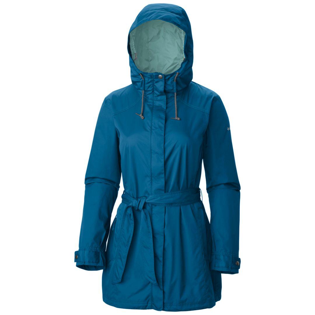 Columbia Women Blue Pardon My Trench Rain Jacket