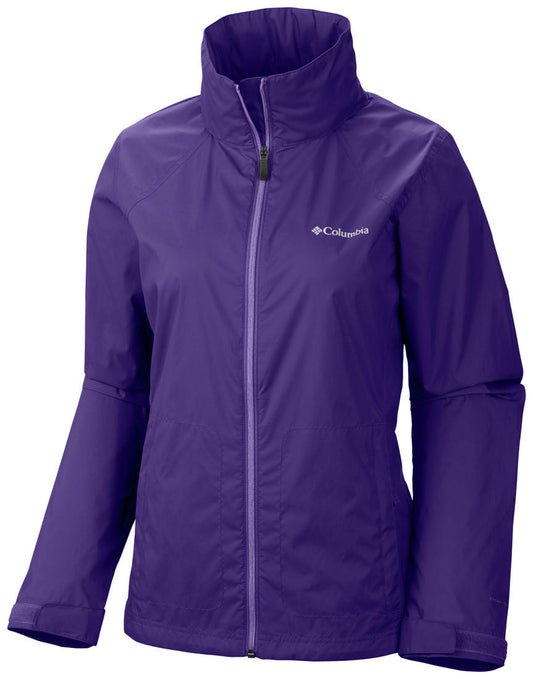 Columbia Women Purple Switchback II Rain Jacket