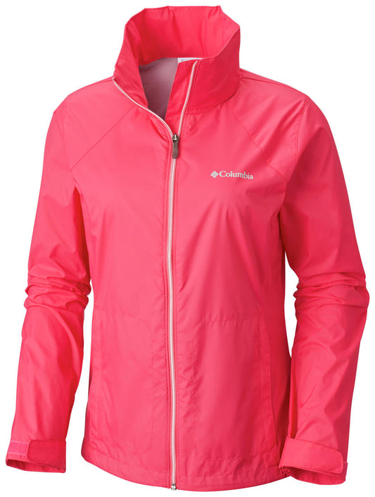 Columbia Women Red Switchback II Rain Jacket