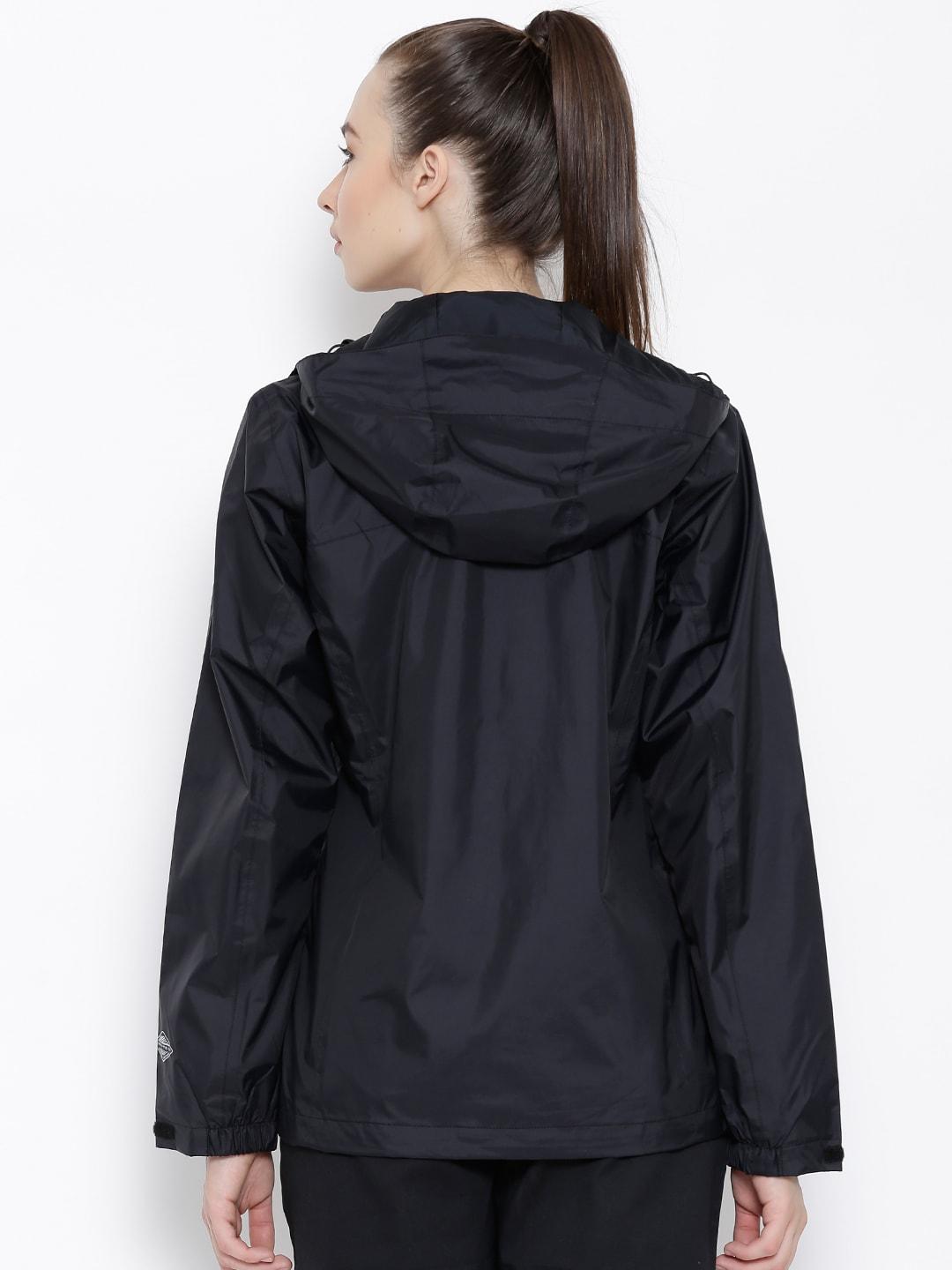 Columbia Women Black Arcadia II Rain Jacket