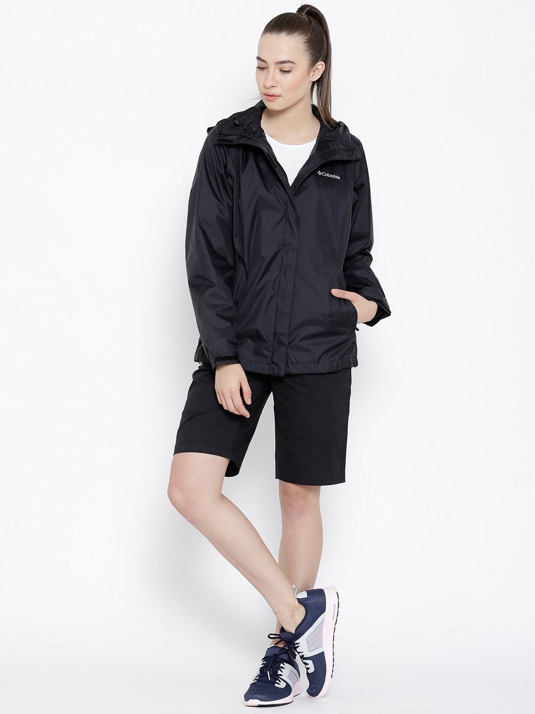 Columbia Women Black Arcadia II Rain Jacket