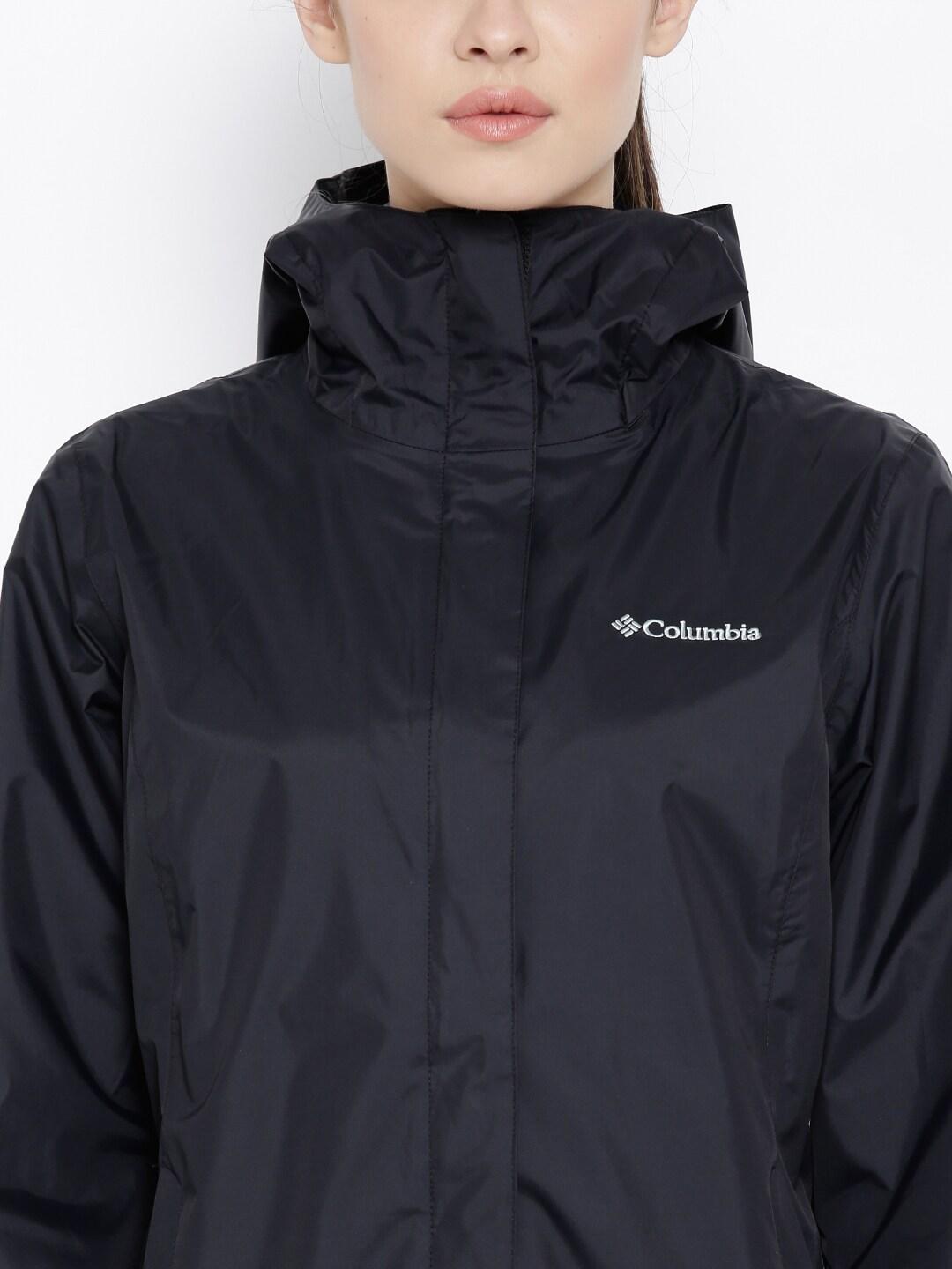 Columbia Women Black Arcadia II Rain Jacket