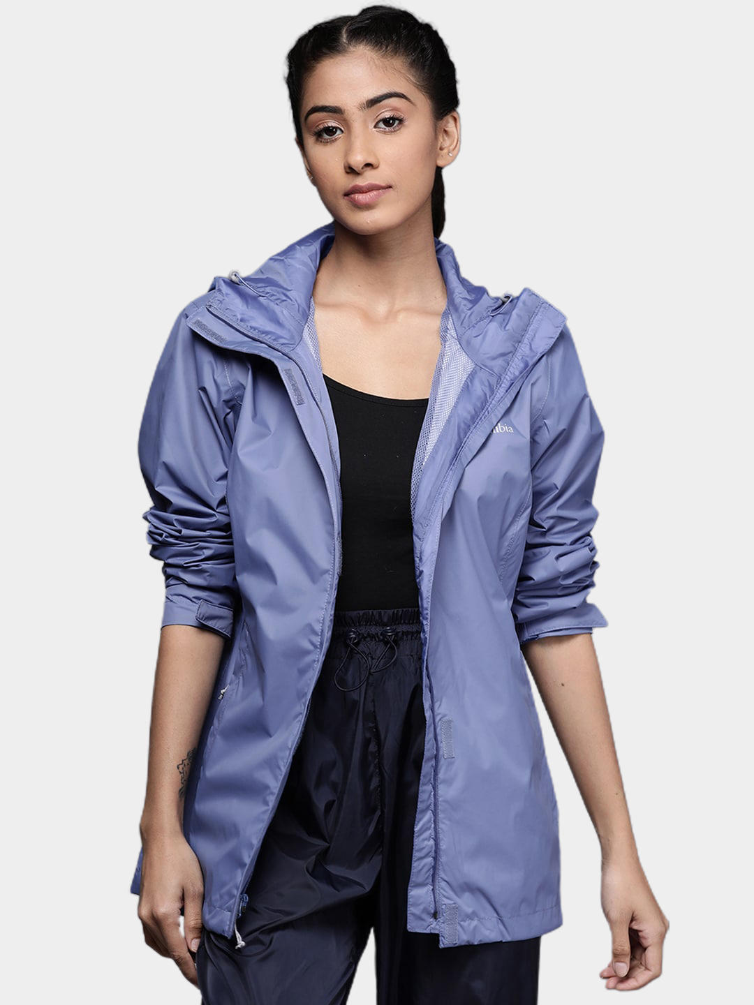 Columbia Women Blue Arcadia II Rain Jacket