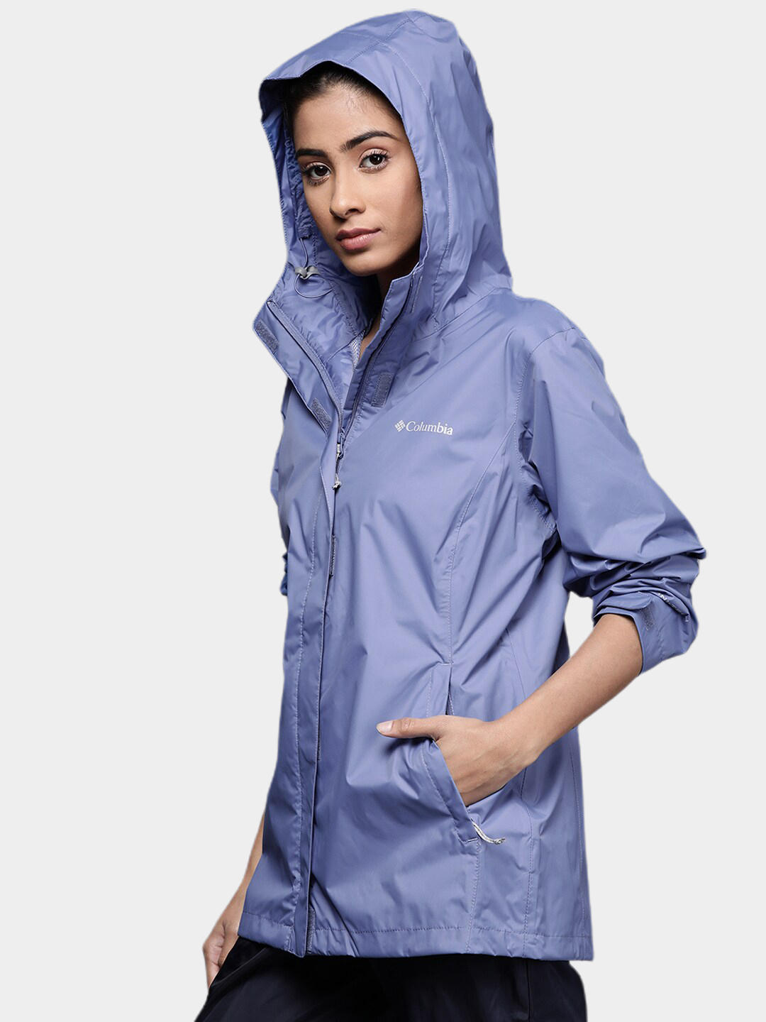 Columbia Women Blue Arcadia II Rain Jacket