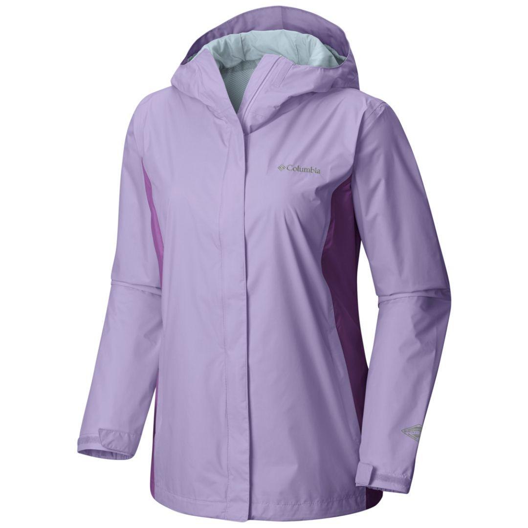 Columbia Women Purple Arcadia II Rain Jacket