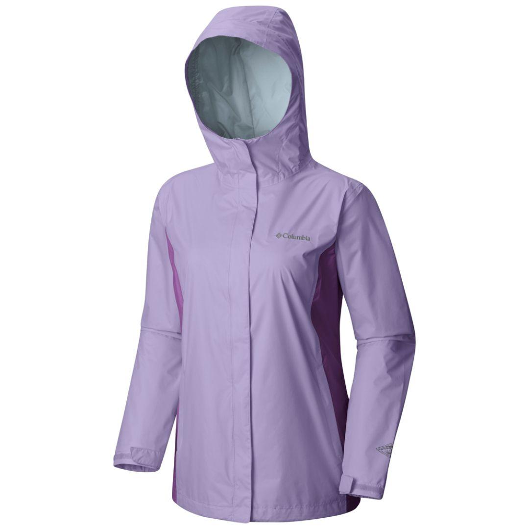 Columbia Women Purple Arcadia II Rain Jacket