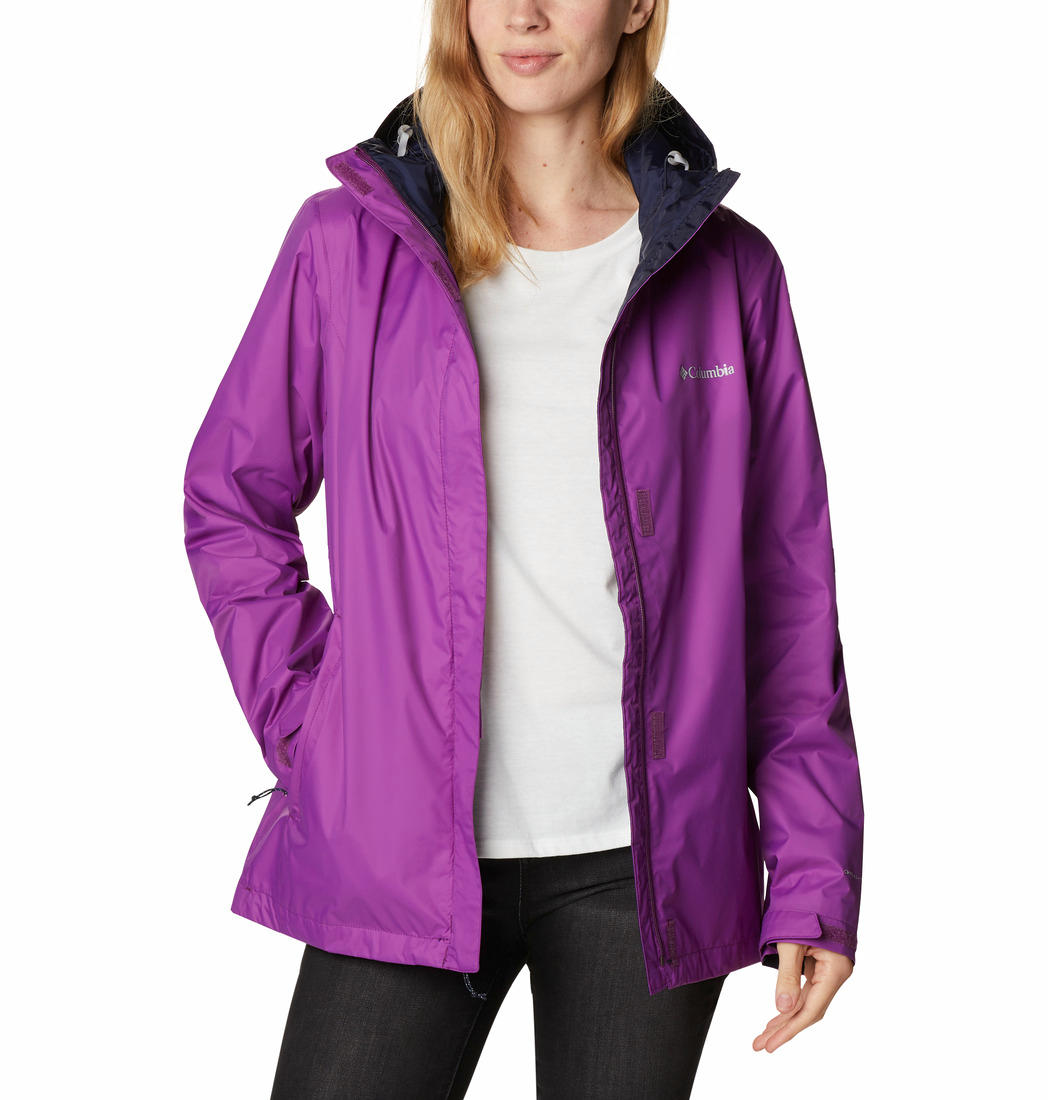 Columbia Women Purple Arcadia II Rain Jacket
