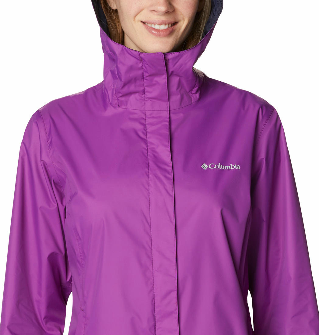 Columbia Women Purple Arcadia II Rain Jacket