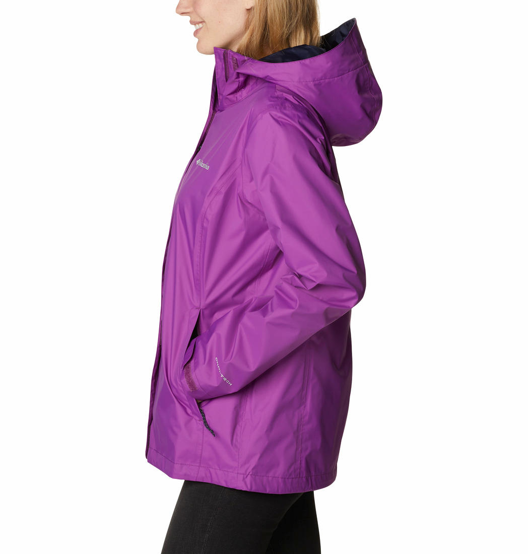 Columbia Women Purple Arcadia II Rain Jacket