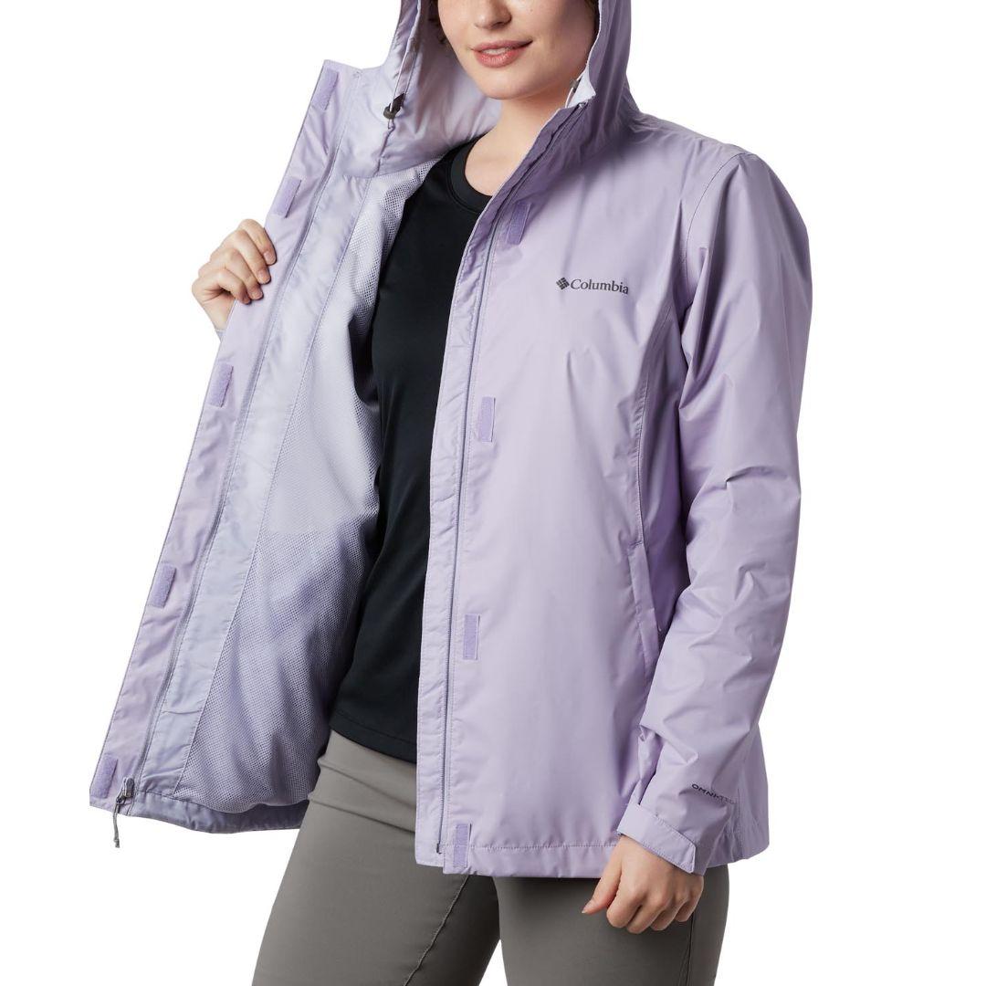 Columbia Women Purple Arcadia II Rain Jacket