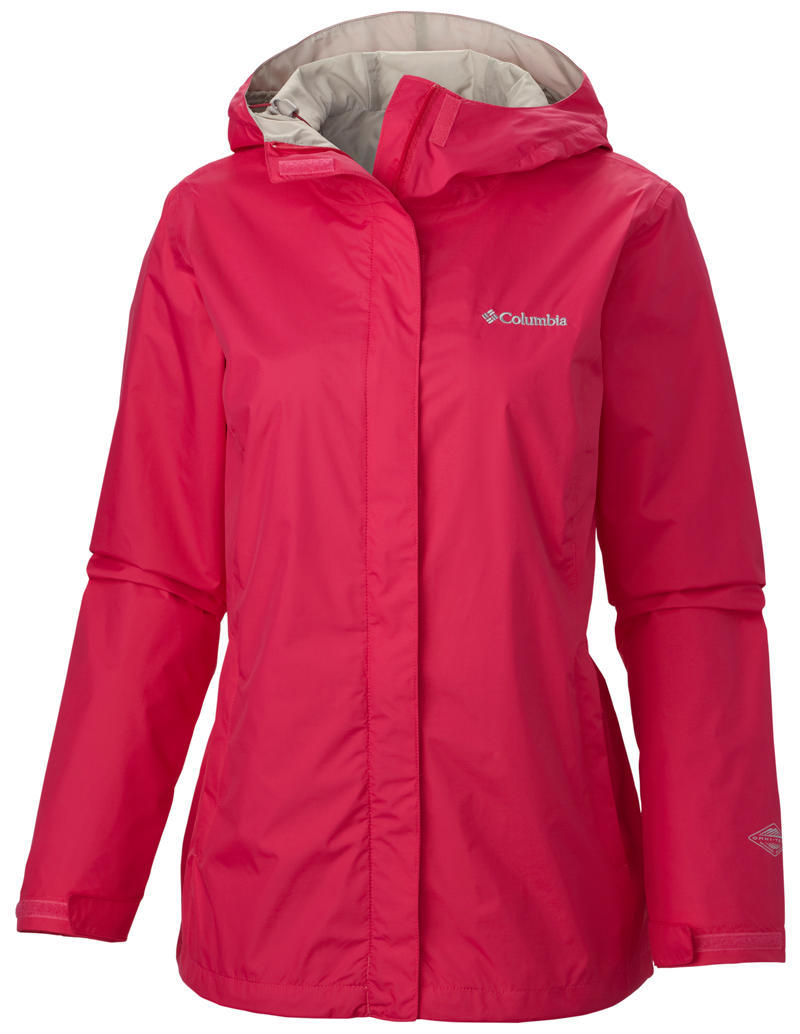 Columbia Women Red Arcadia II Rain Jacket