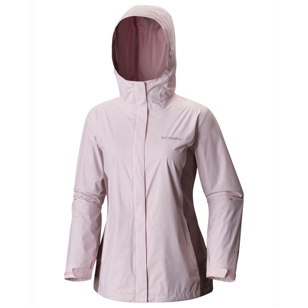 Columbia Women Pink Arcadia II Rain Jacket