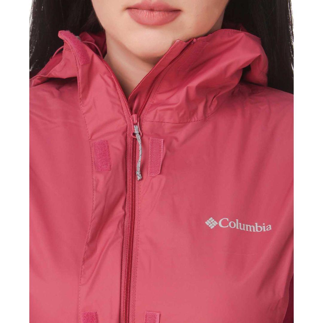 Columbia Women Red Arcadia II Rain Jacket