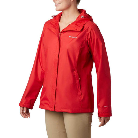 Columbia Women Red Arcadia II Rain Jacket
