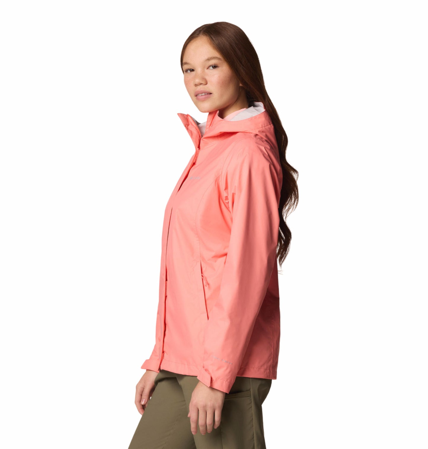 Columbia Womens Pink Omni-Tech Arcadia II Rain Jacket