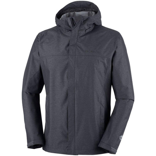 Columbia Men Black Diablo Creek Rain Jacket